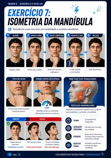 Exercício de isometria da mandíbula